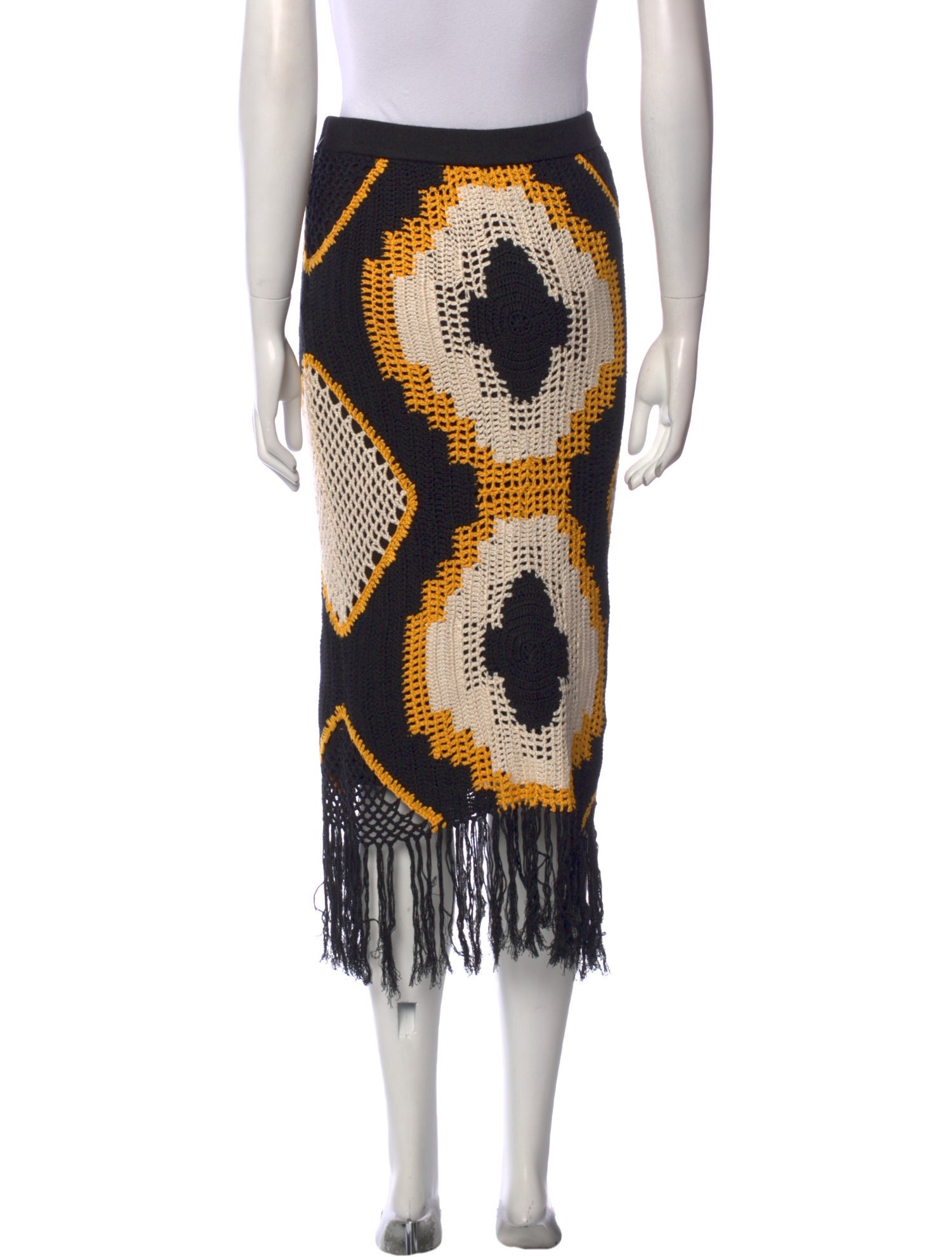 Mariacher Printed Midi Length Skirt